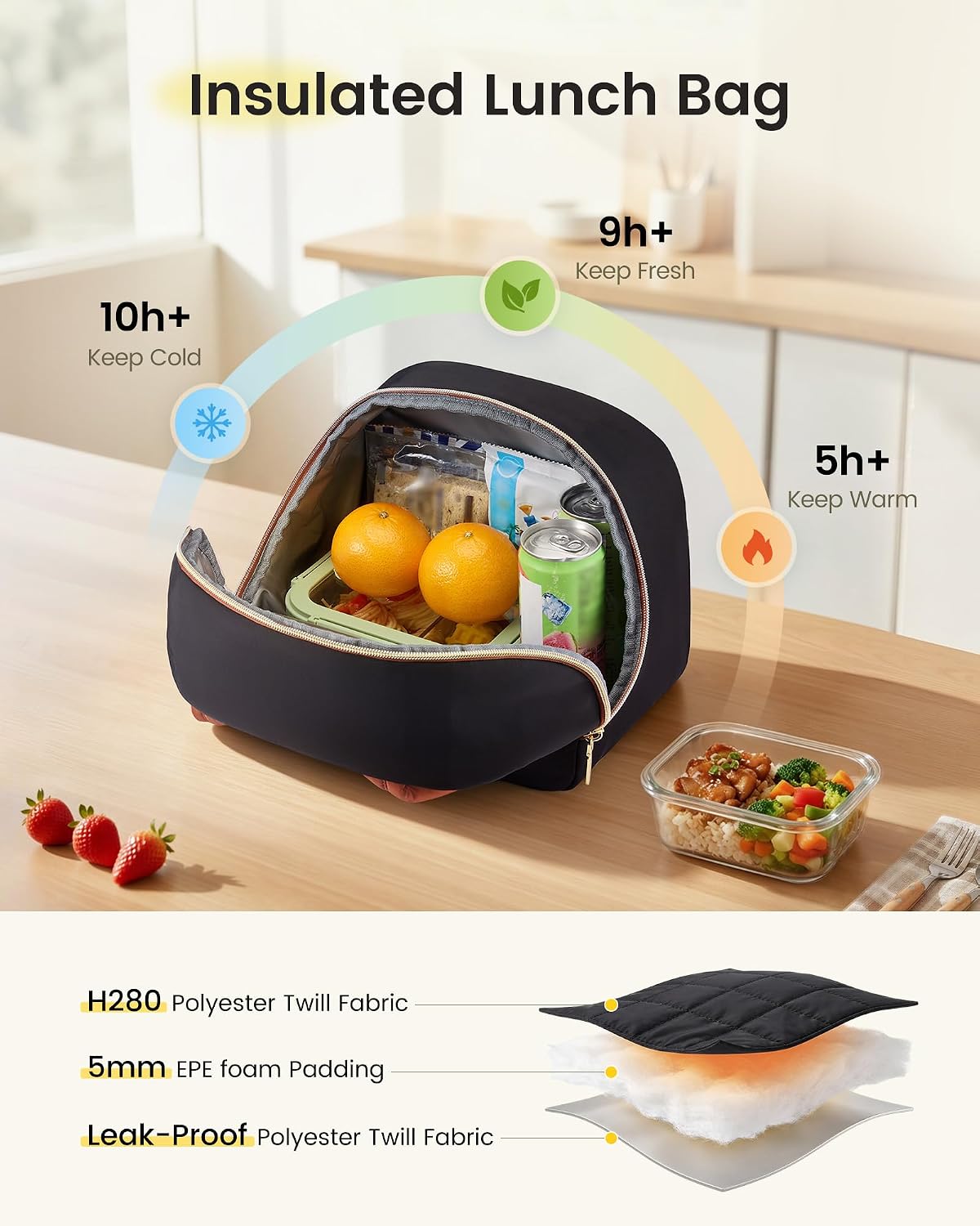 Detalle de LOVEVOOK Insulated Lunch Bag