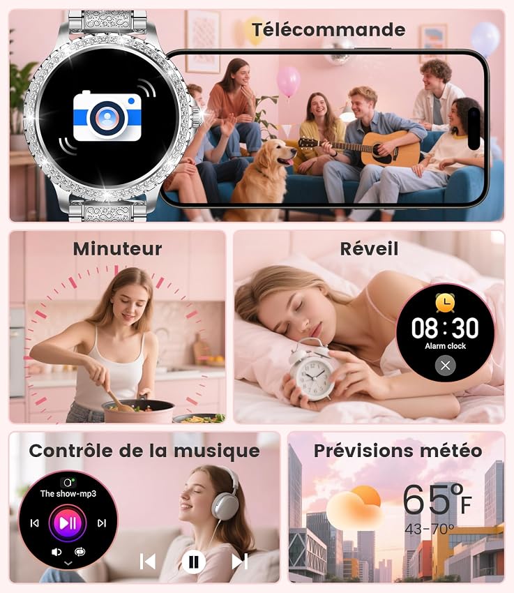 Thumbnail 6 de Montre Connectée Femme 1,32" HD