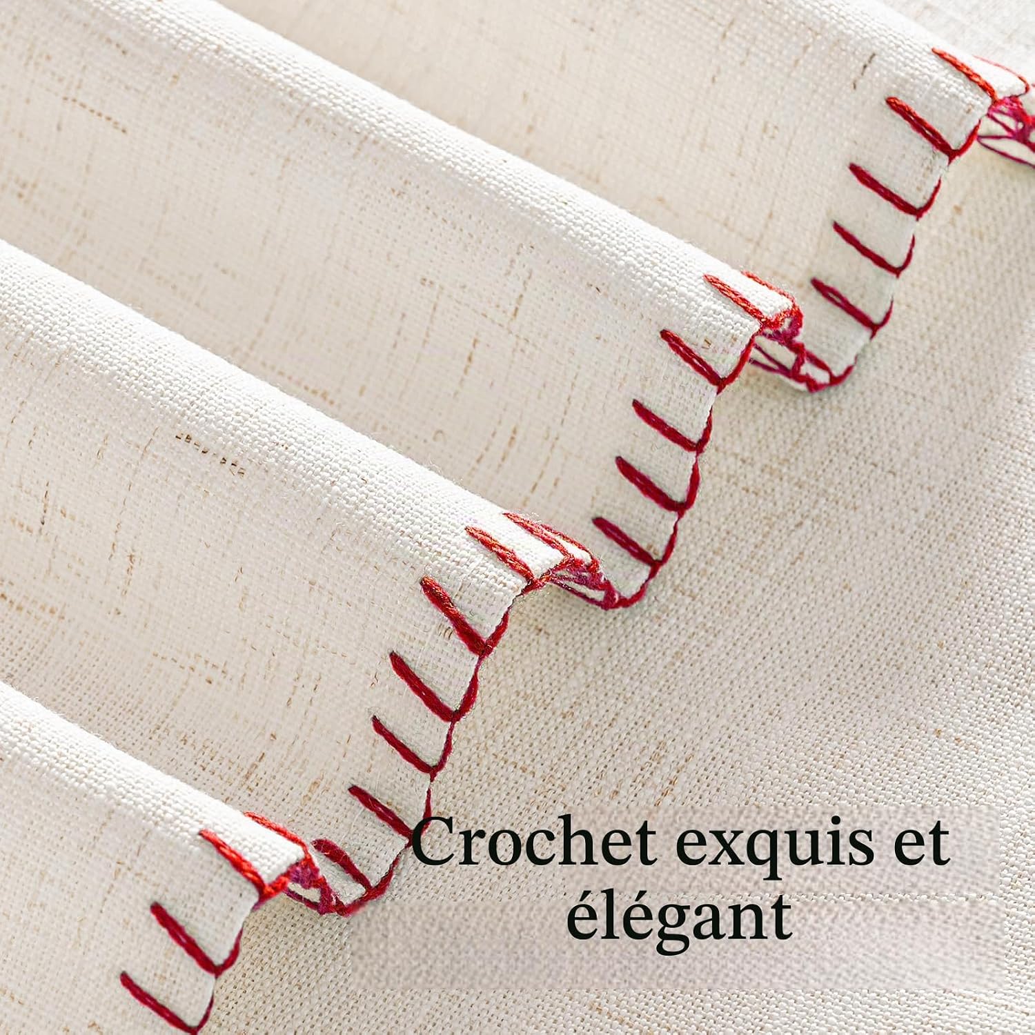 Detalle 2 de HushLoom TC_DMSJZ_140240_01 tafelkleed 140 x 240 cm, rood, waterafstotend