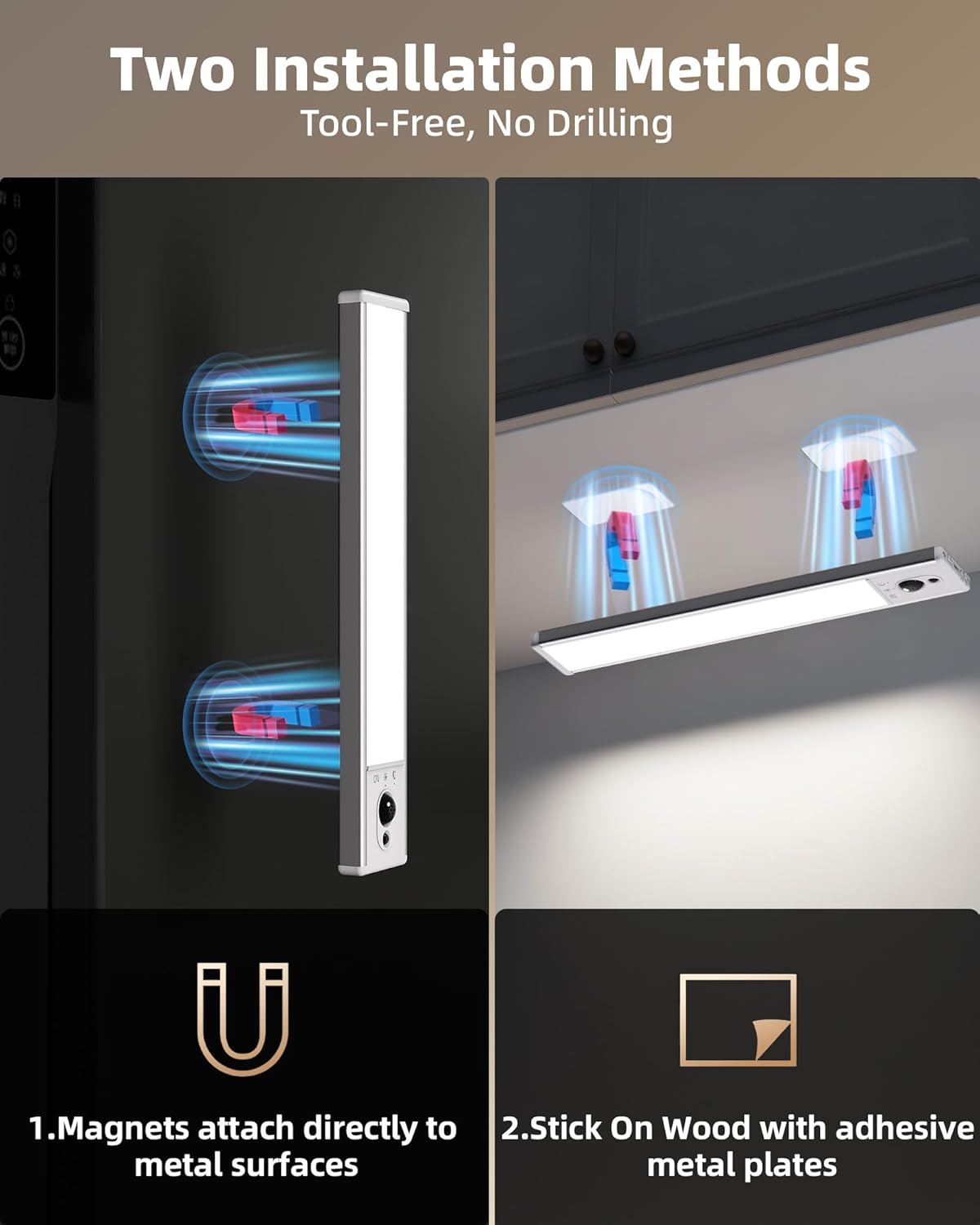 Thumbnail 5 de EZVALO 5-Pack Under Cabinet LED Lights 2400mAh