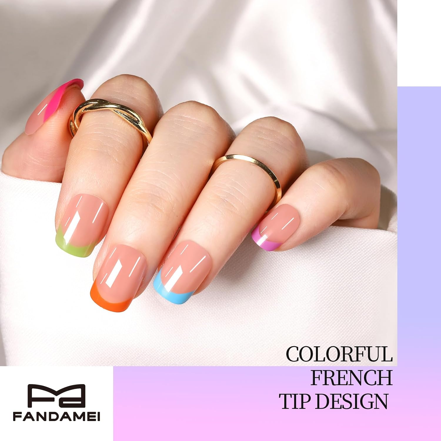 Thumbnail 5 de FANDAMEI Press on Nails 576PCS 💅