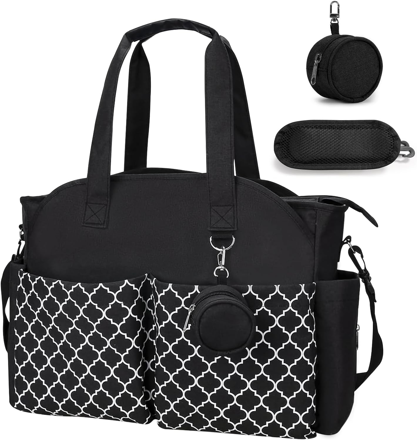 Detalle de comeder Nappy Changing Bags Multifunctional Baby Changing Tote with Waterproof Storage and Pacifier Case