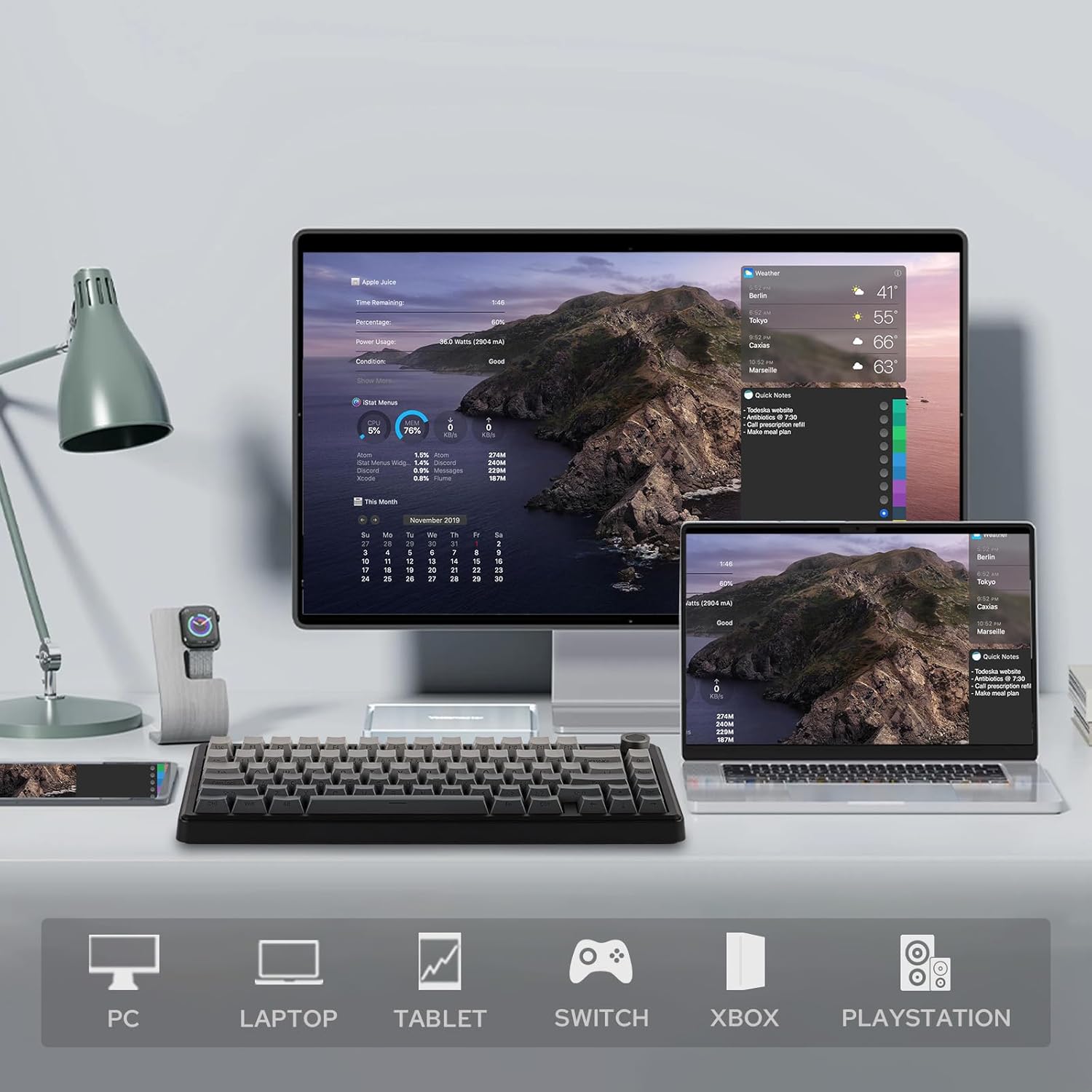 Thumbnail 2 de EPOMAKER X Aula F75 MAX 75% hot‑swappable mechanical keyboard ⌨