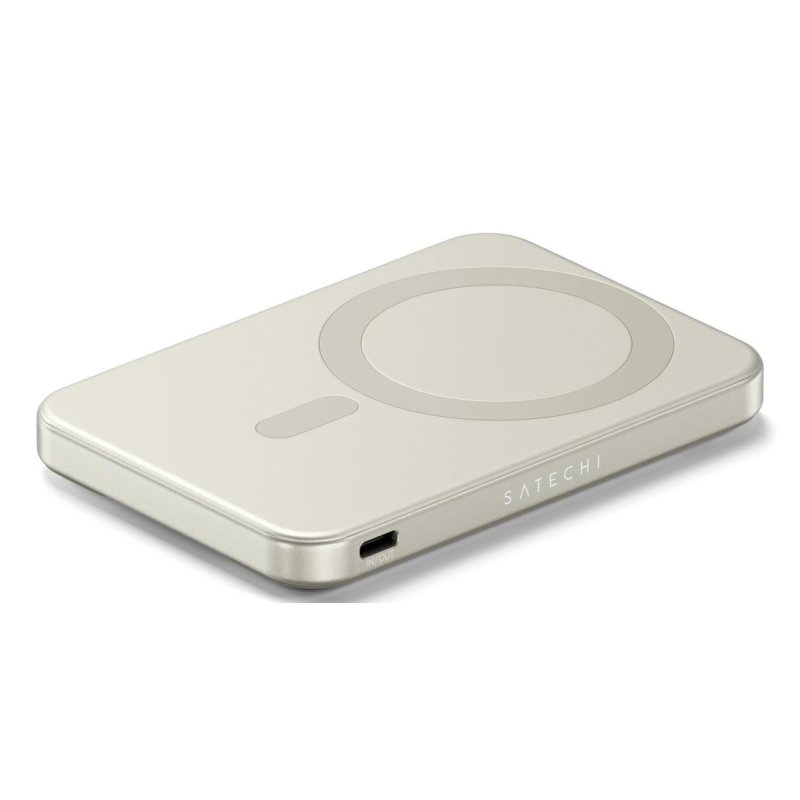 Detalle 2 de Batería externa Satechi ST-B5Q2SW 5000 mAh MagSafe Arena: energía móvil con estilo