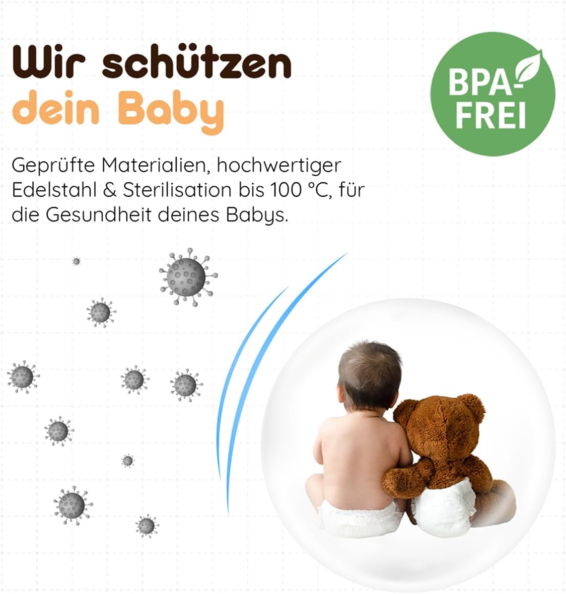 Thumbnail 2 de BEBELUX V2 Lux Mommy Kit Babyflaschenwärmer 15 Flaschen