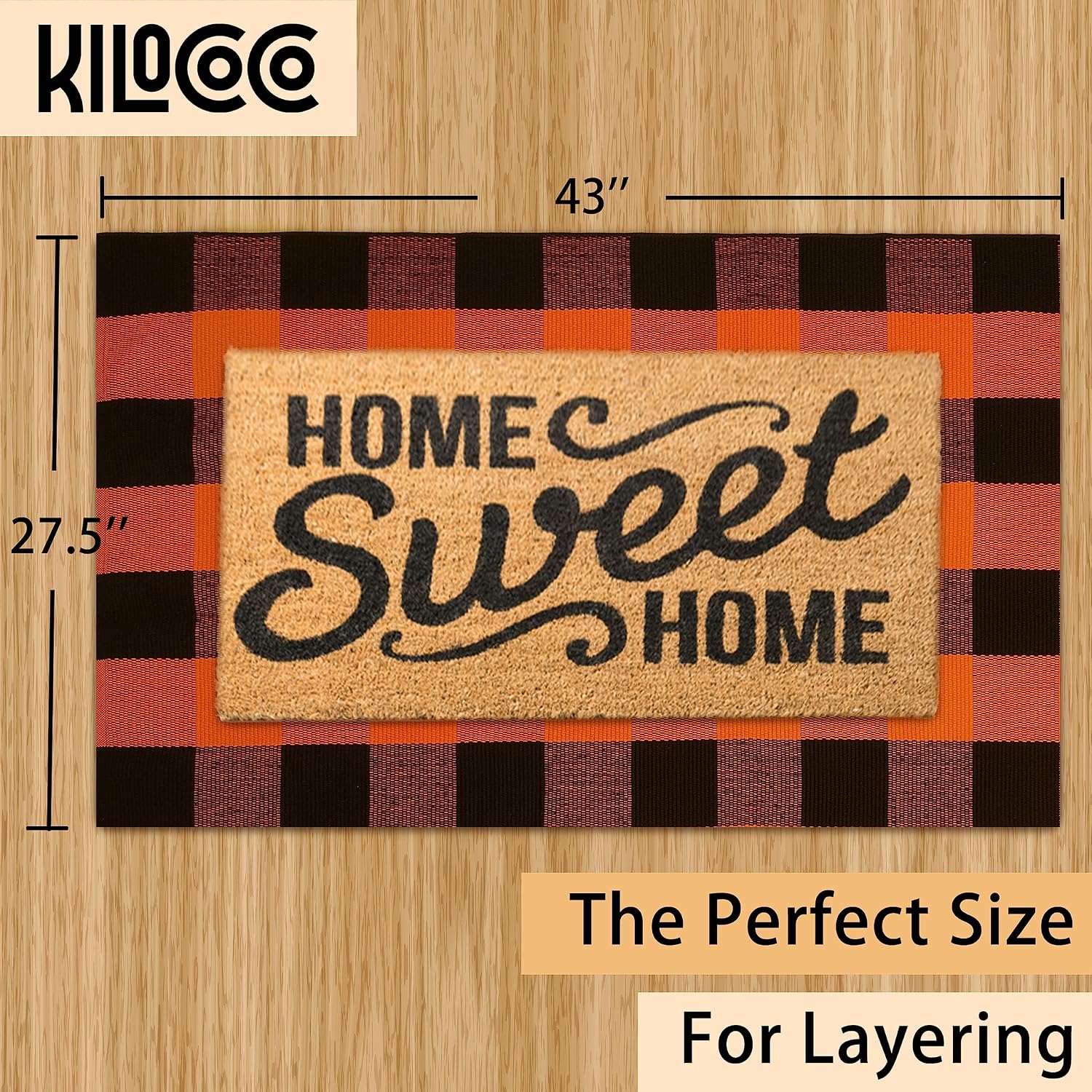 Detalle 2 de KILOCOCO Buffalo Plaid Rug, 2.3' x 3.6