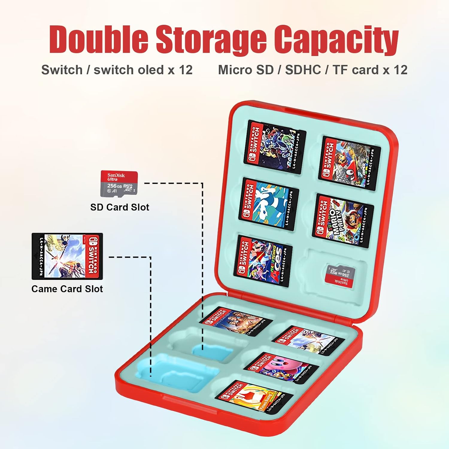 Detalle 2 de Vicloon Giochi Custodia Porta Cartucce 12 slot