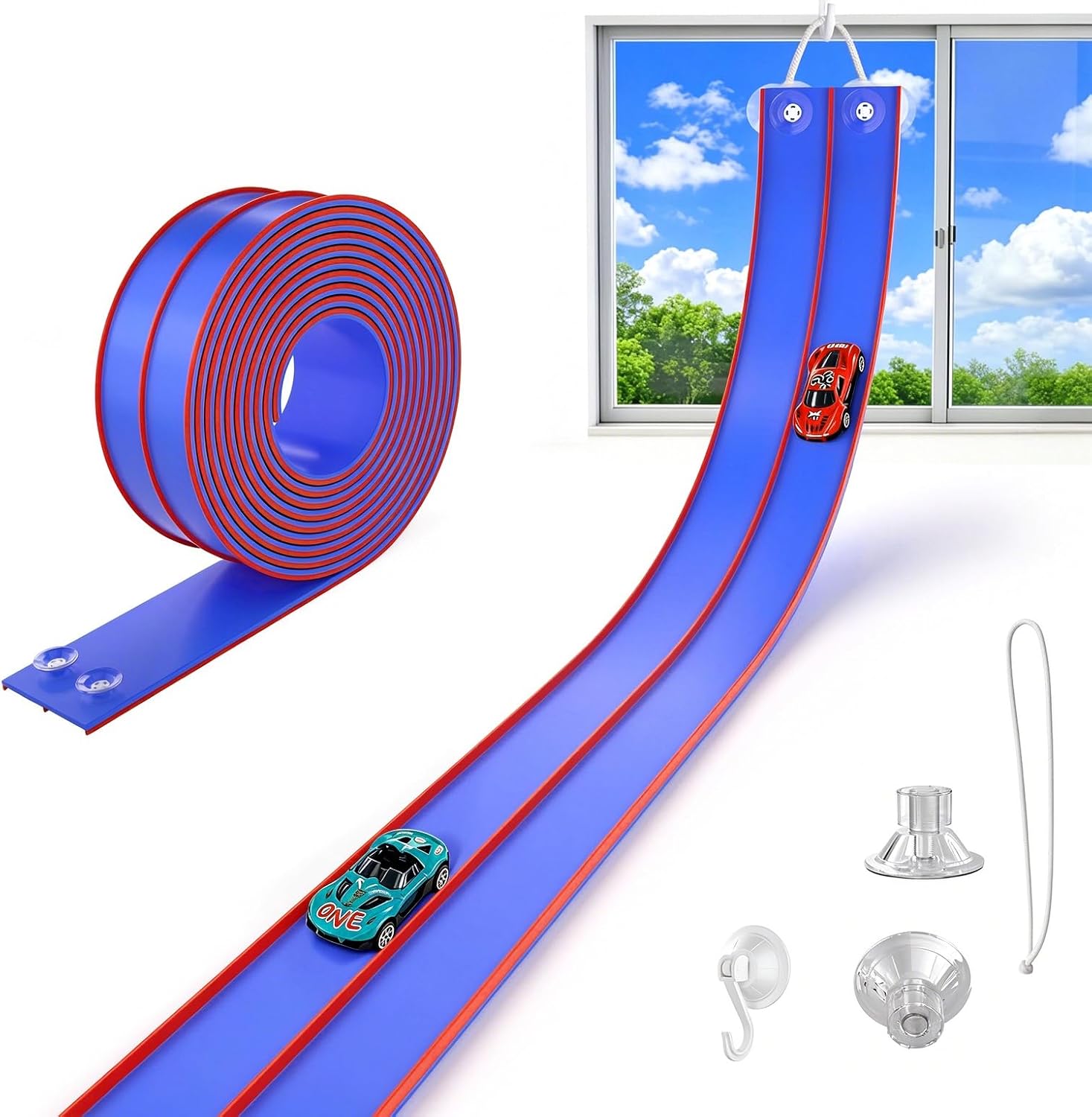 Detalle de TAEMVV Flexible Car Track, 15 ft