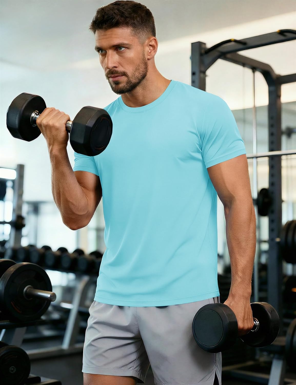 Thumbnail 2 de MAGCOMSEN T-Shirt Sportive da Uomo – Rashguard UPF 50+ con asciugatura rapida, ideale per surfing e attività outdoor