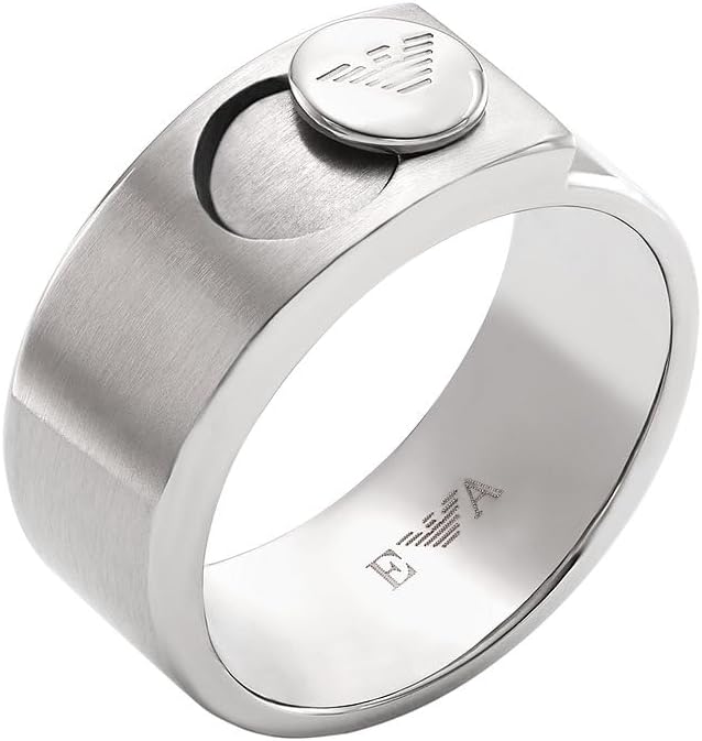 Thumbnail 4 de Emporio Armani Bagues Bandeau pour Homme en acier inoxydable – finition mate