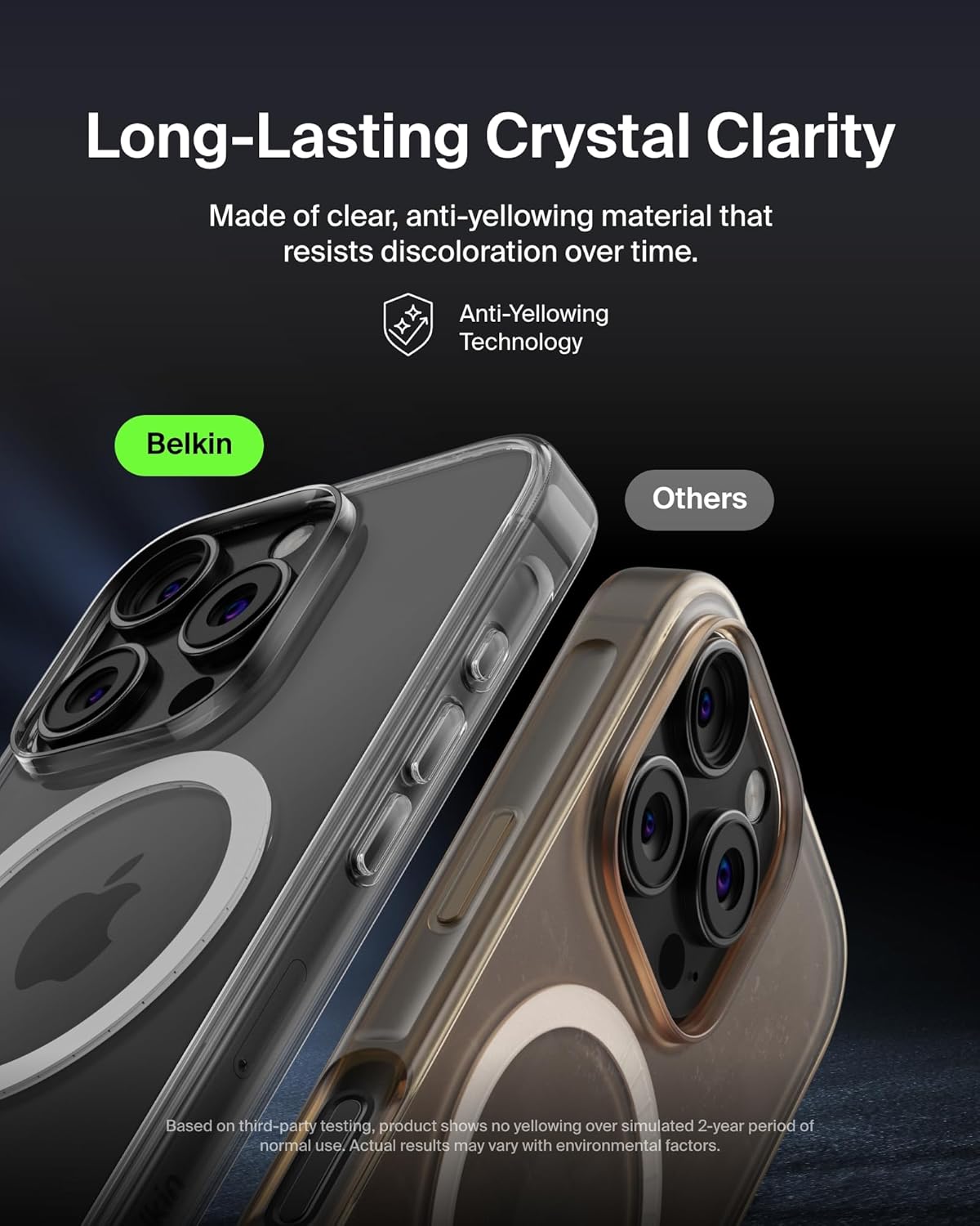 Thumbnail 4 de Belkin SheerForce iPhone 16 Pro Case (MagSafe compatible) – clear, slim, shockproof