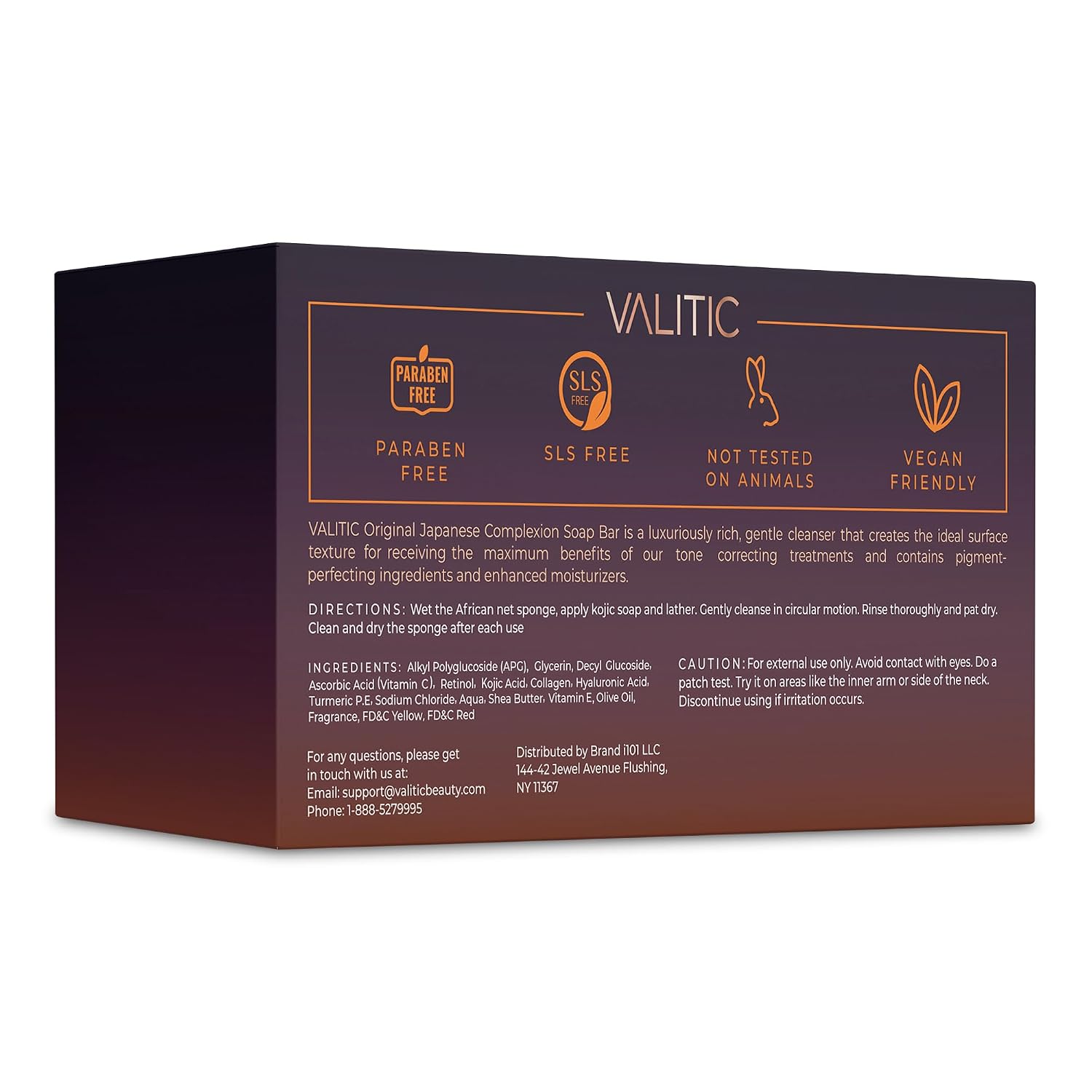 Thumbnail 6 de VALITIC Kojic Acid Dark Spot Remover Soap Bar Bundle (Turmeric, Vitamin C, Retinol, Shea Butter) — 3 Pack with African Net