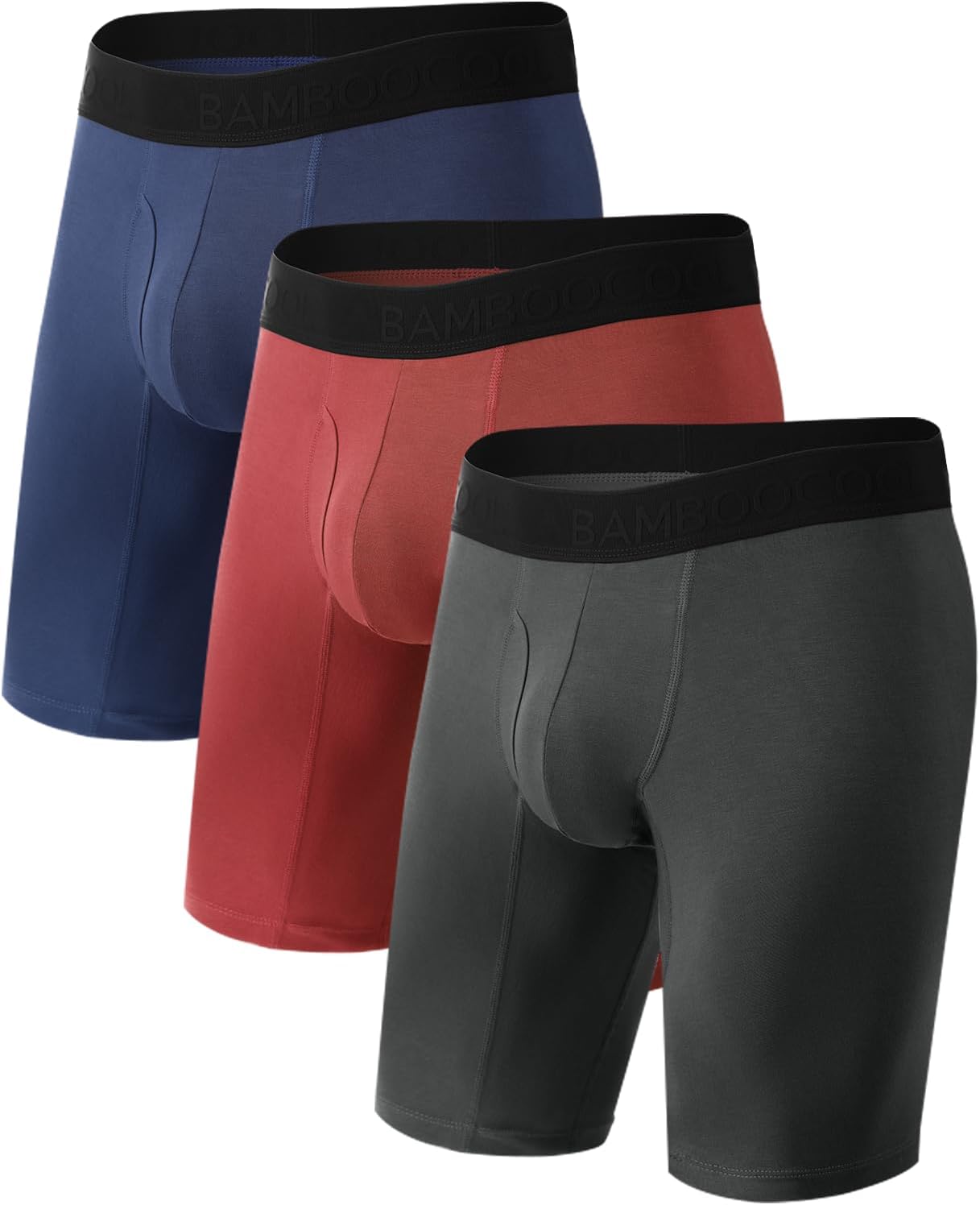 Detalle 2 de BAMBOO COOL Men's Long Boxer Briefs Performance Long Leg Underwear