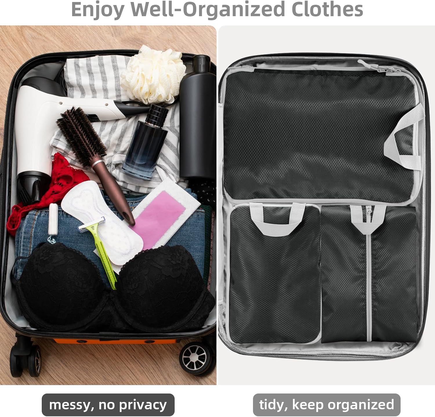 Thumbnail 6 de Compression Packing Cubes 7-Piece Set for Travel