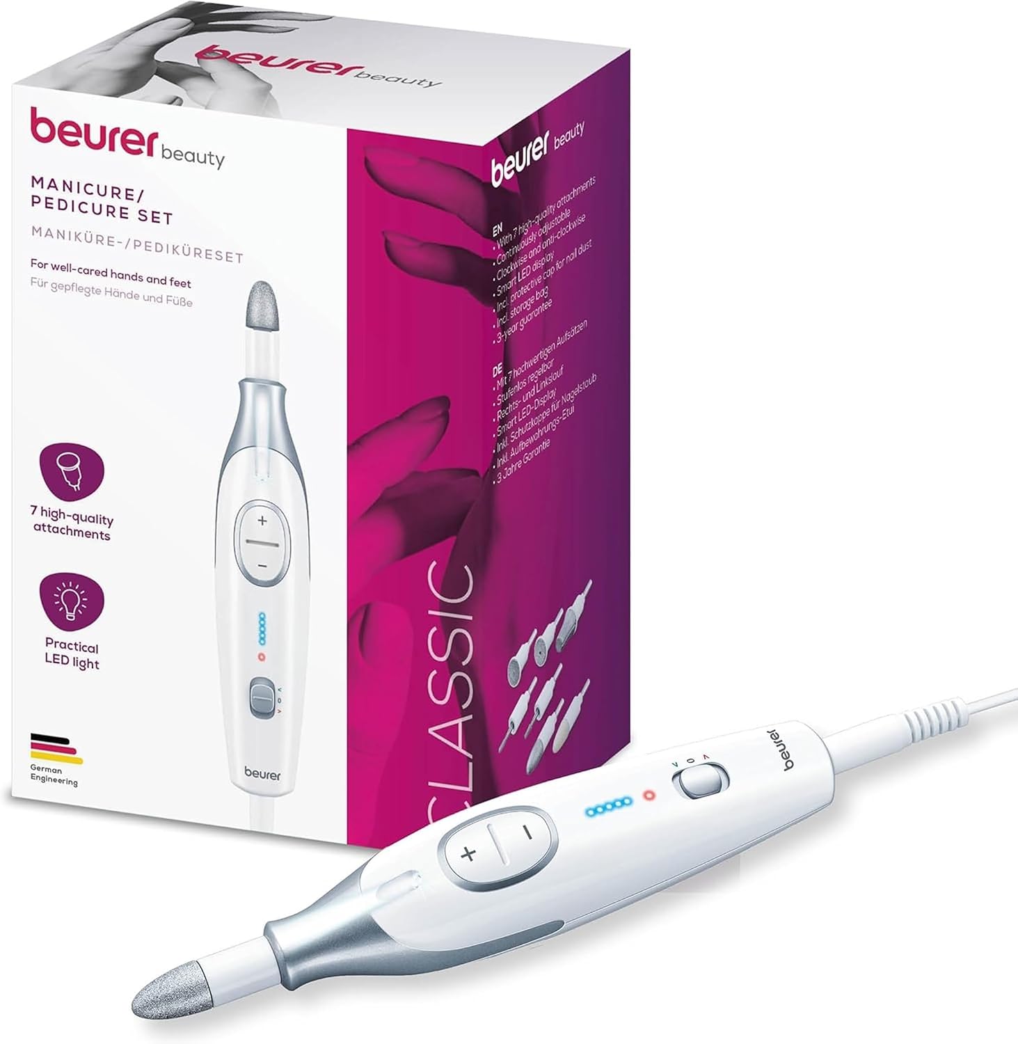 Detalle de Beurer MP42UK Pedicure & Manicure Set 4,600 rpm