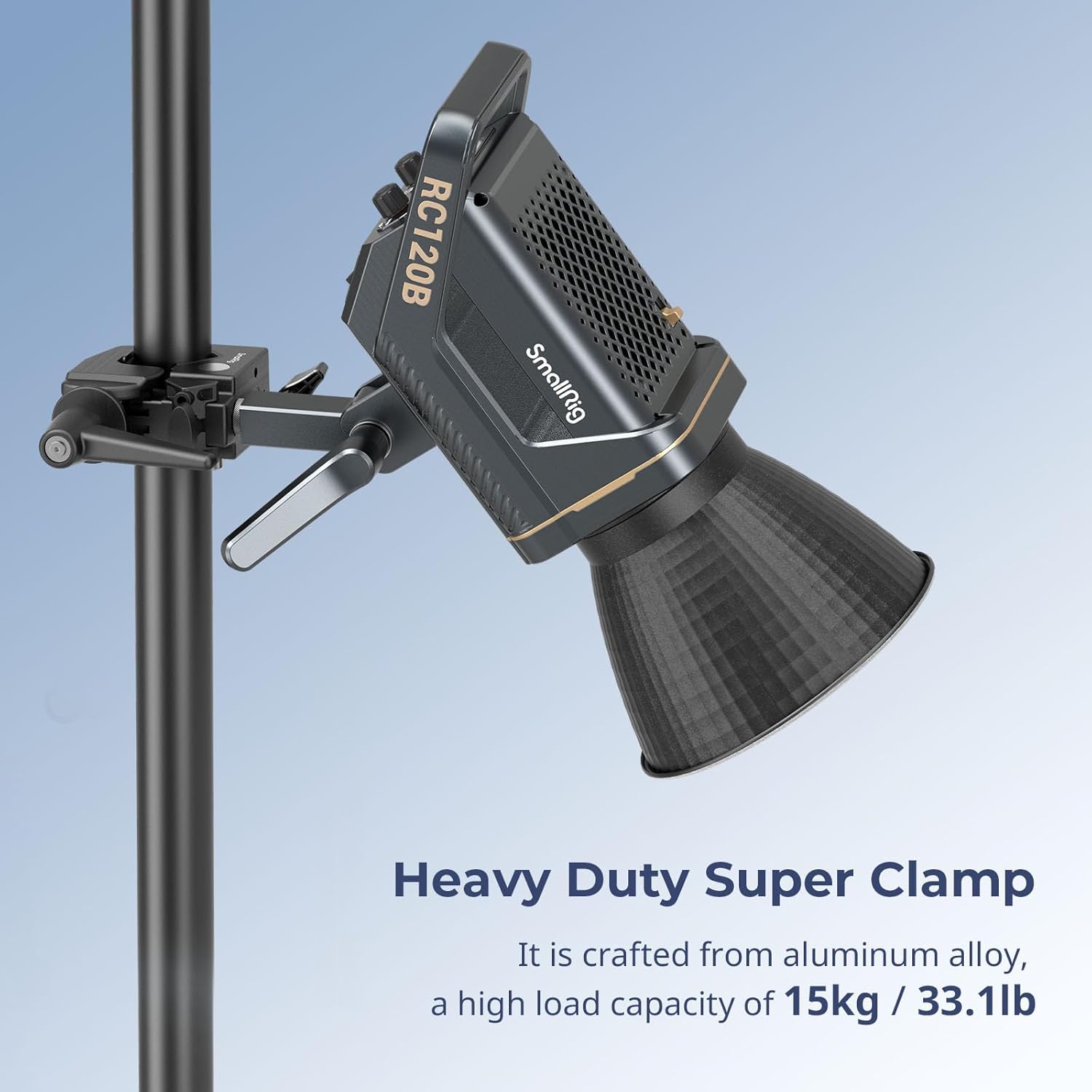 Detalle 2 de SMALLRIG Kit de super pince 4861 : charge max 15 kg, vis 1/4"-20/3/8"-16 sur goujon 5/8