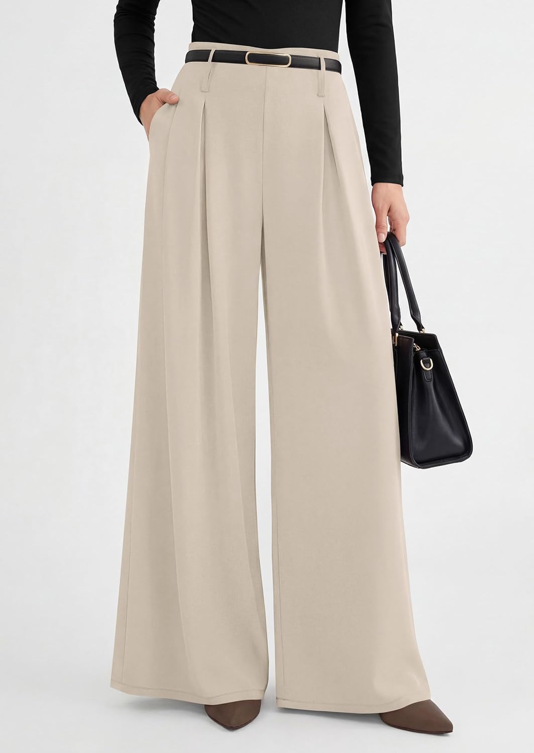 Thumbnail 1 de PRETTYGARDEN Wide Leg Trousers High Waist 2026