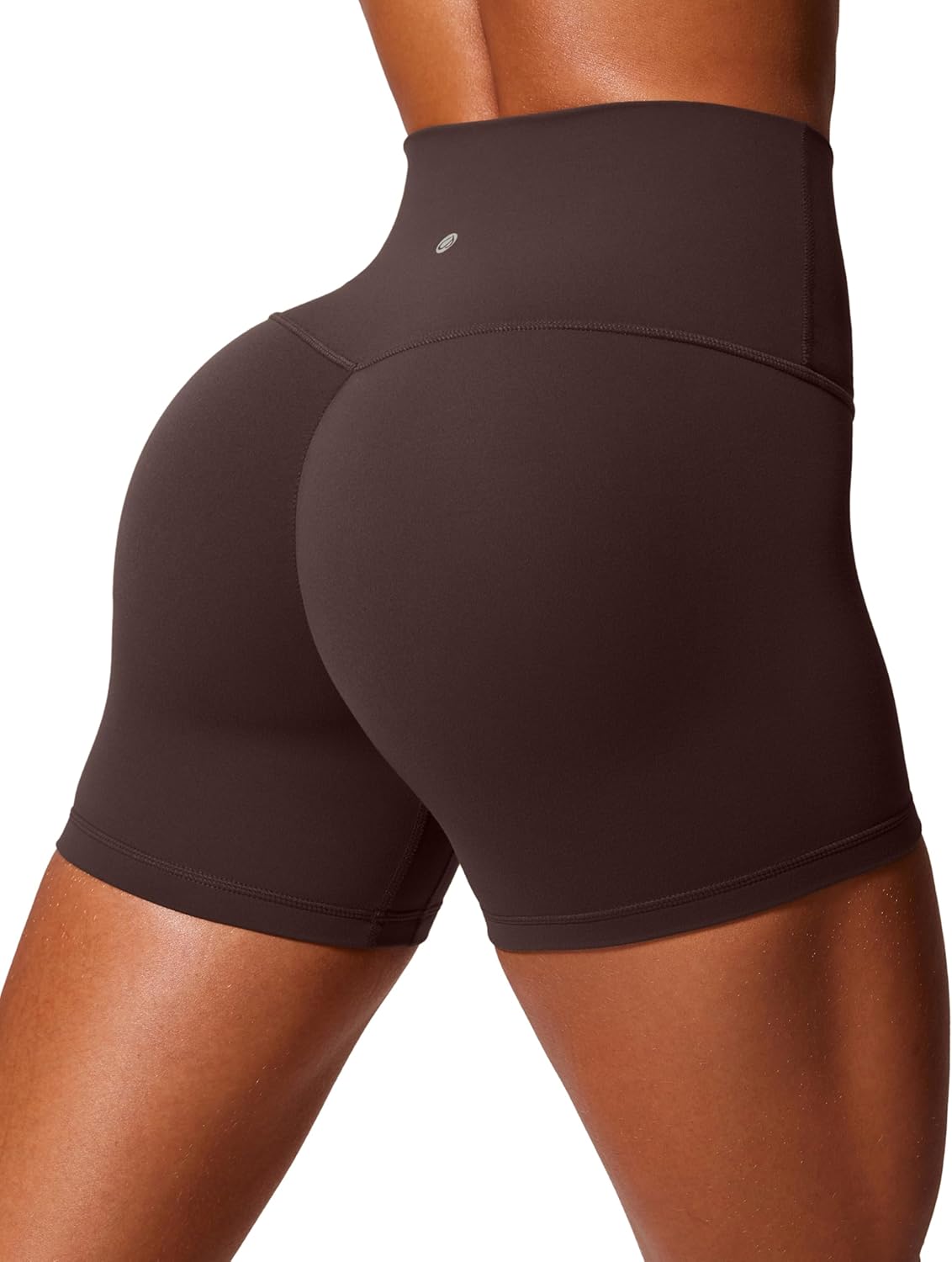 Detalle de CRZ YOGA Butterlift Butt Scrunch Shorts – No Front Seam, High Waist, 4''/6'' Inseam