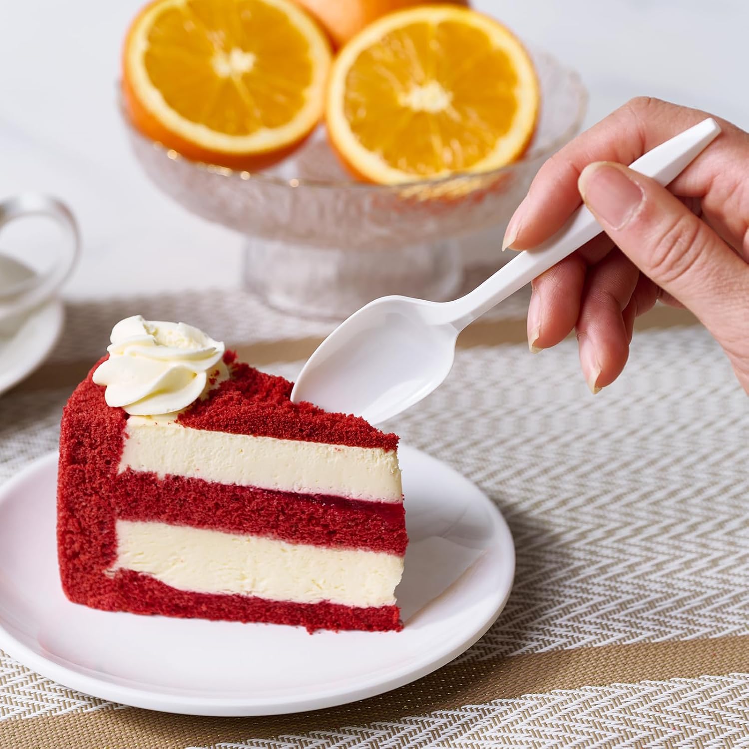 Thumbnail 1 de FOCUSLINE 1000-Pack White Disposable Plastic Teaspoons (Heat-Resistant, Bulk)