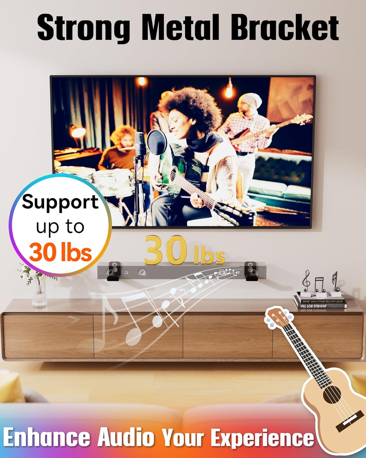 Detalle 2 de Aetubree SoundBar Bracket 86–147 mm