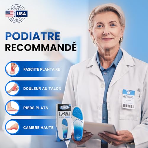 Detalle de PCSsole Semelles Orthopédiques Nouvelle Génération – Support d'Arche Intensité Élevée 110 kg+