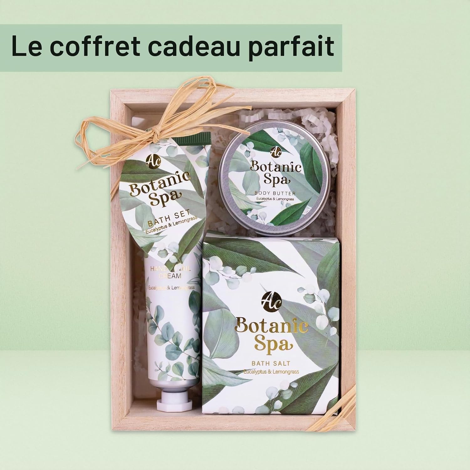 Thumbnail 1 de Accentra Coffret BOTANIC SPA pour femme – kit de soin 3 pièces dans une élégante boîte cadeau en bois