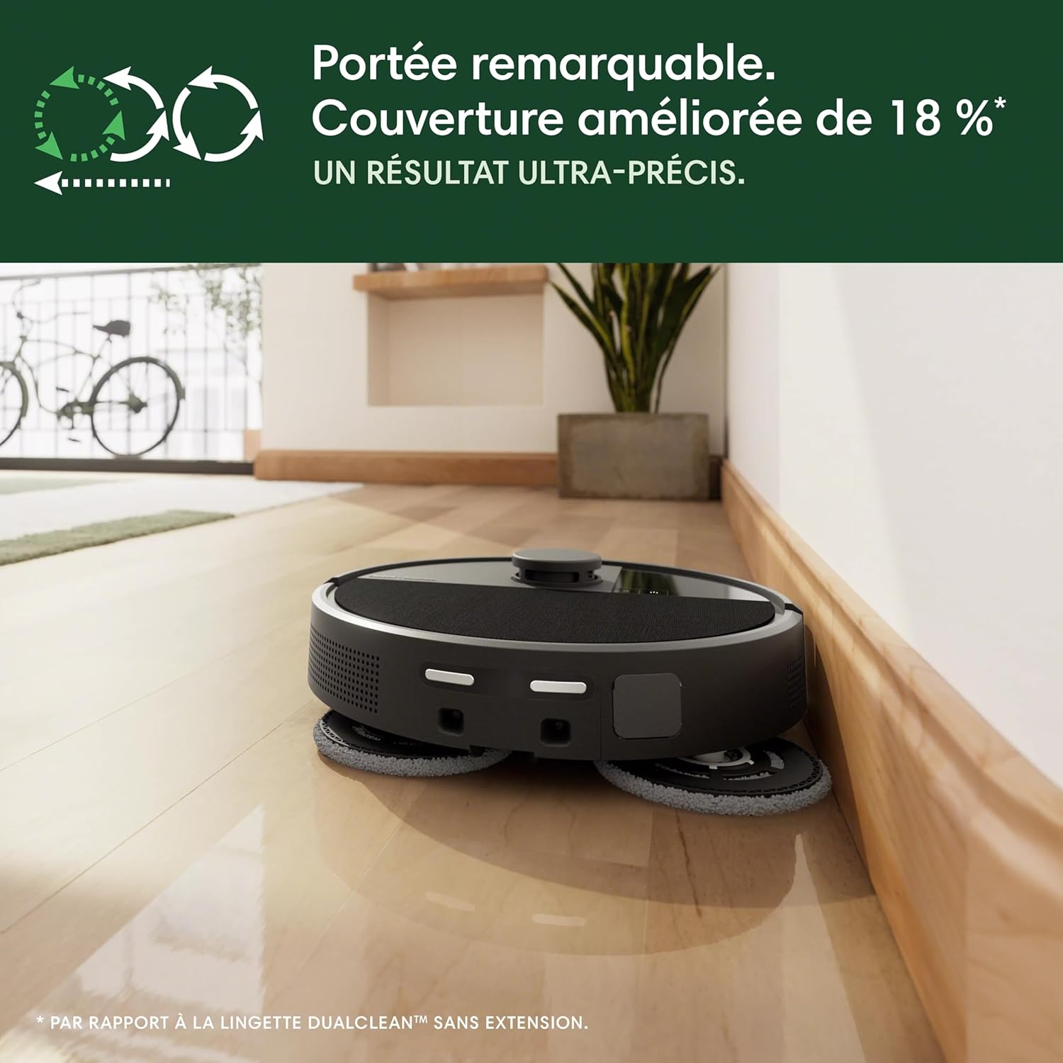 Detalle de iRobot Roomba Plus 505 Combo : Robot + AutoWash avec LiDAR Clearview Pro et AutoWash – Noir
