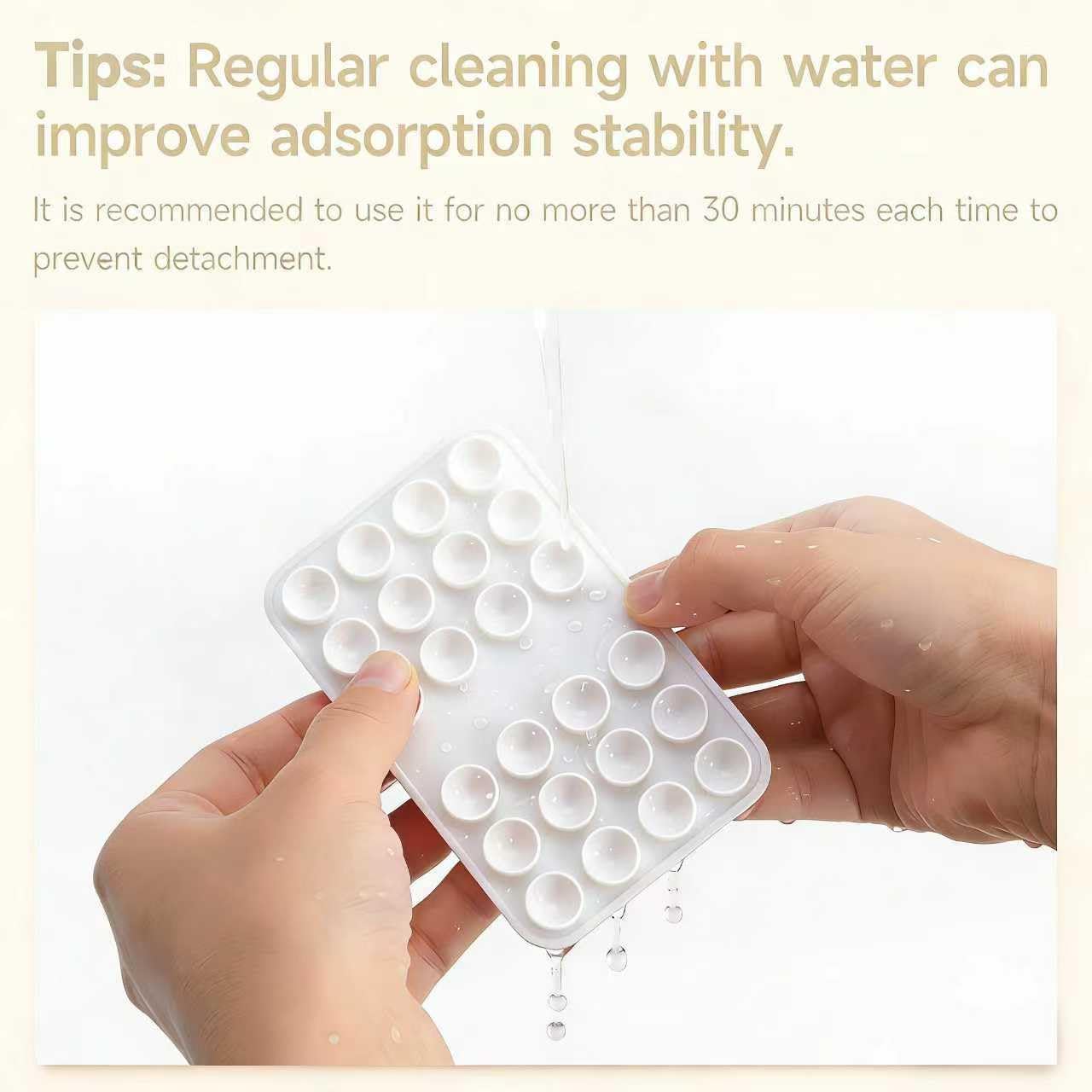 Thumbnail 6 de Mnyatr Double-sided Suction Cups-6 Silicone Phone Mount, White