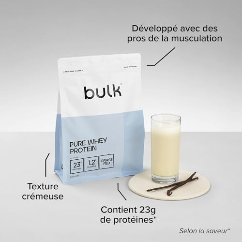 Detalle 2 de Bulk Pure Whey Protéine en Poudre Vanille – BULK POWDERS, 1 kg