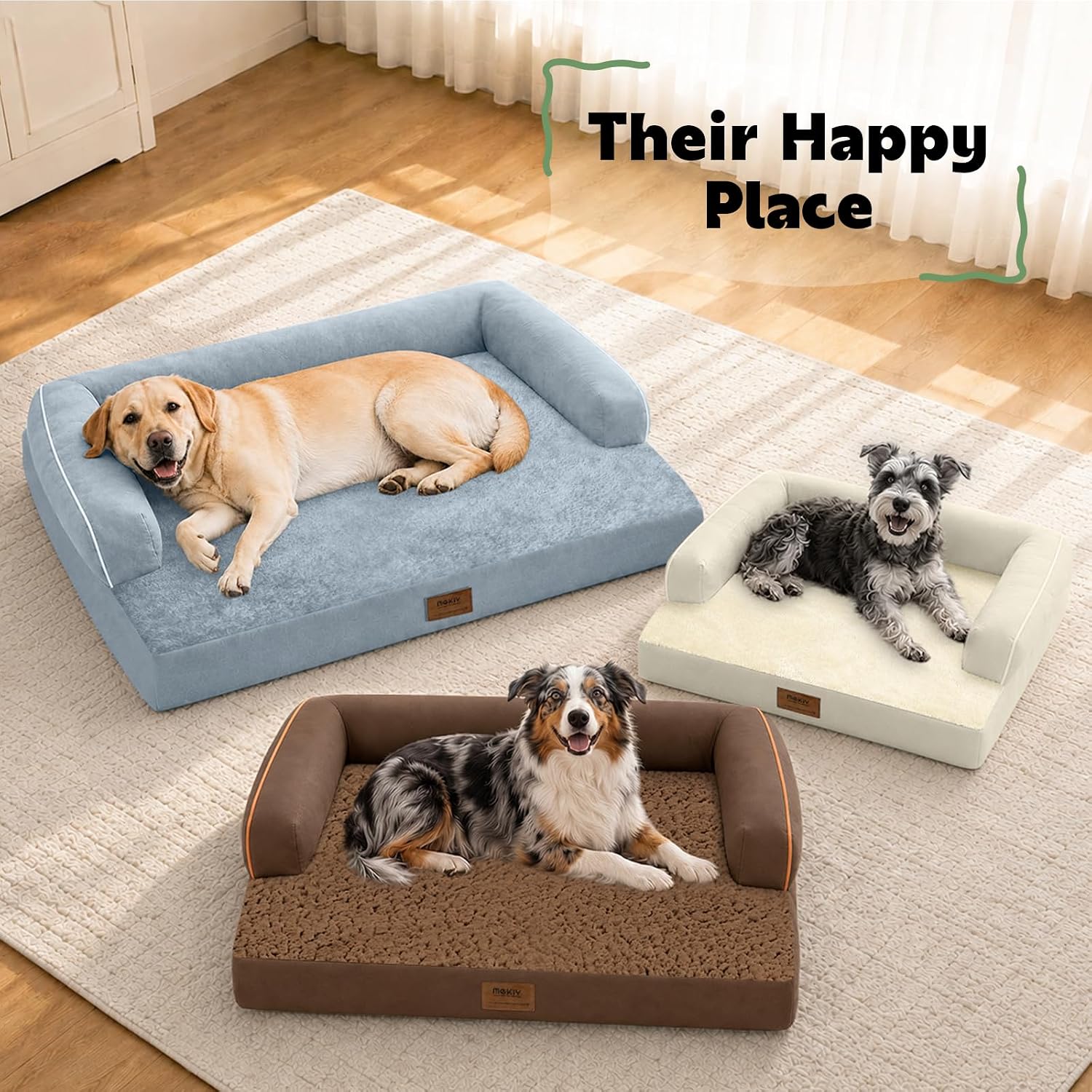 Detalle de MEKIY Orthopedic Dog Bed 36 x 27 Inch
