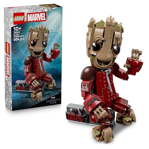 Detalle de LEGO | Marvel Groot con Traje de Saqueador (76341) – Figura articulada para coleccionistas y decoración