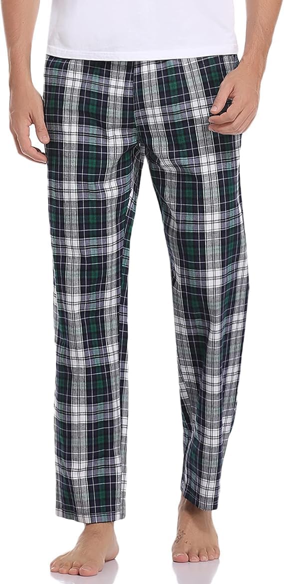Litherday Pantalones de pijama largos 100% algodón