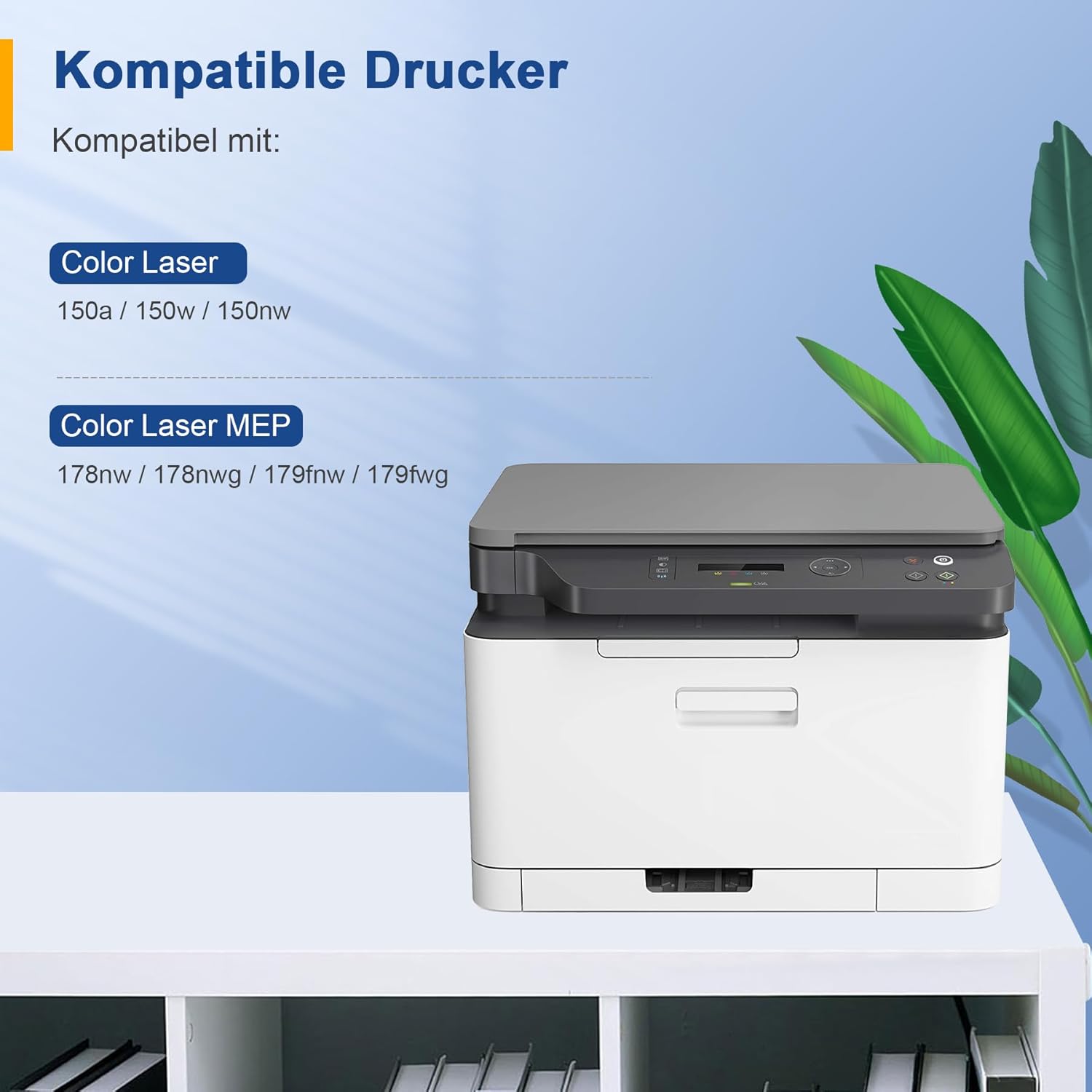 Thumbnail 3 de Palmtree 117A Toner-Set für HP Color Laser MFP (4er-Pack) – Schwarz, Cyan, Gelb, Magenta