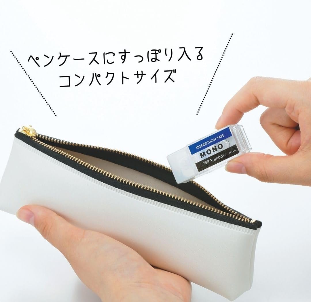 Detalle 2 de トンボ鉛筆 MONO ポケット修正テープ 5mm幅・4m オレンジ 5個パック CT-CM5C51L-5P