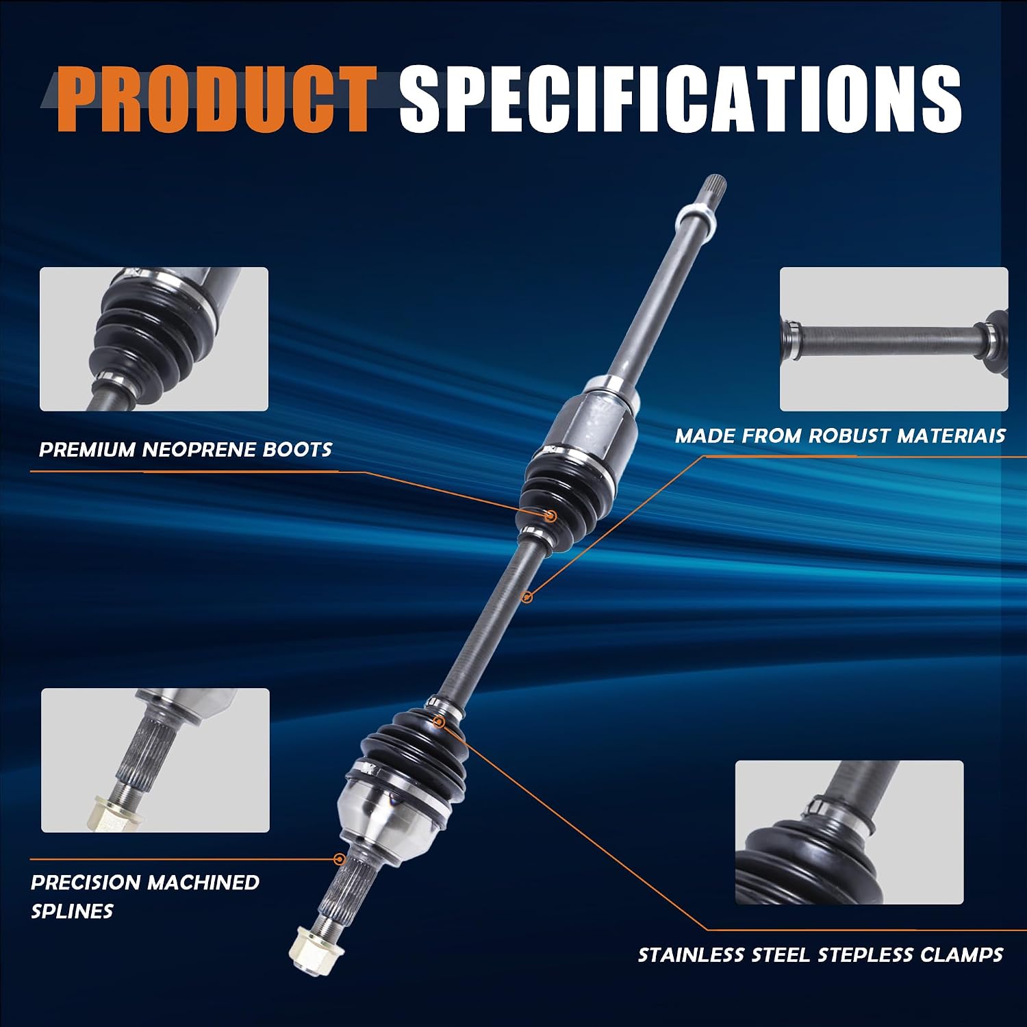 Detalle de KUIPERAUTO CV Axle Shaft Assembly 666264