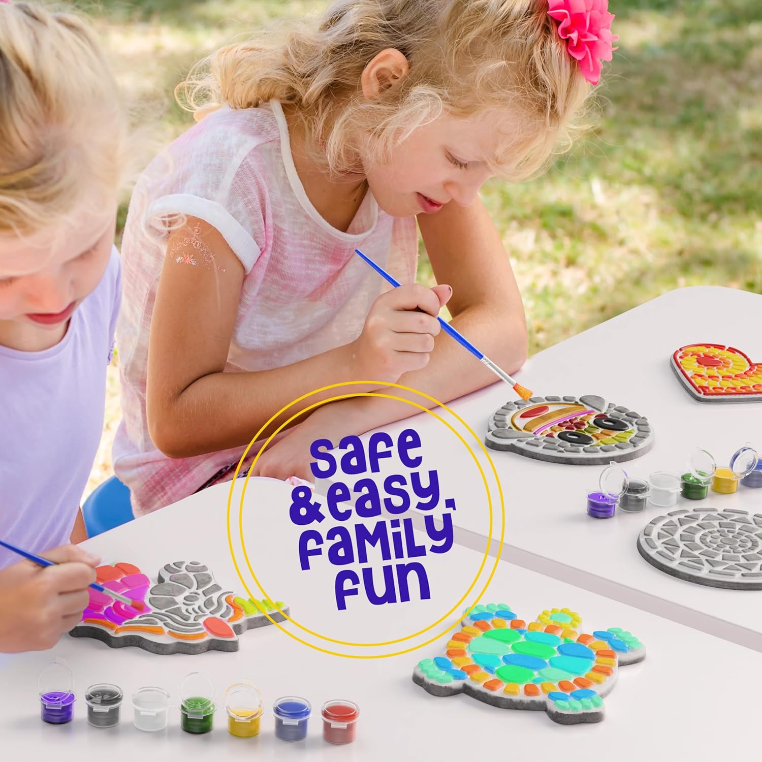 Thumbnail 5 de Dan&Darci Stepping Stones Painting Kit for Kids