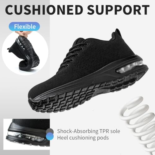 Detalle de Nasogetch Chaussures de Sécurité pour Hommes et Femmes – Chaussures de Travail légères, avec Embout Acier, Respirantes et Anti-Perforation