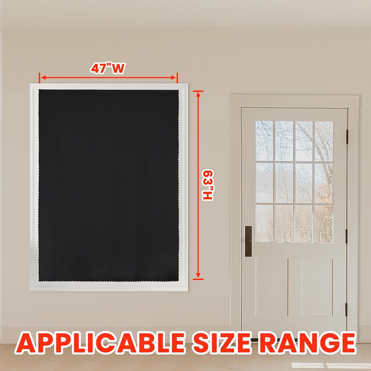 Detalle 1 de AJAZZ blackout curtain panel, 47-inch width