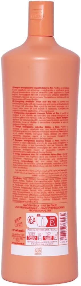 Detalle 2 de Fanola Vitamins Shampoo Energizzante 1000 ml: stimola il cuoio capelluto e rinforza i capelli