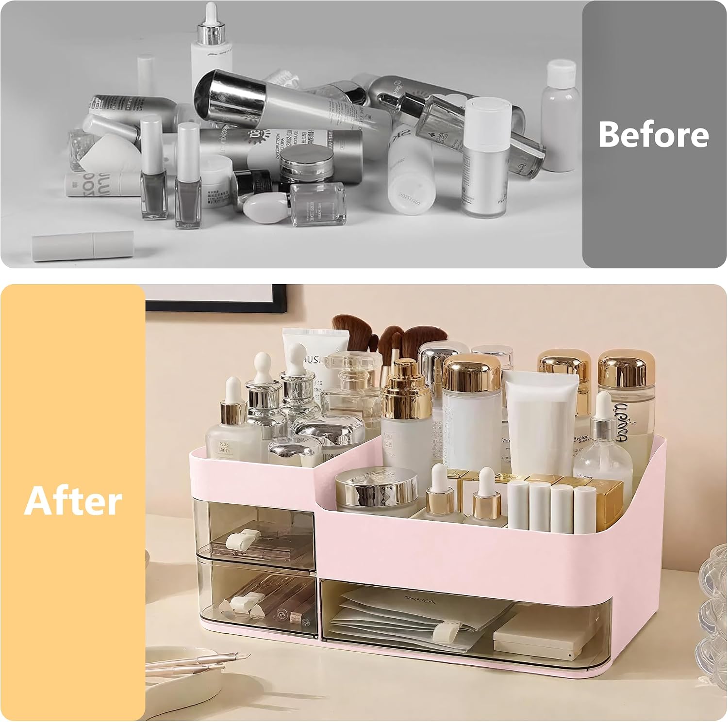 Thumbnail 5 de Lacusmall Desktop Makeup Organiser 1pc