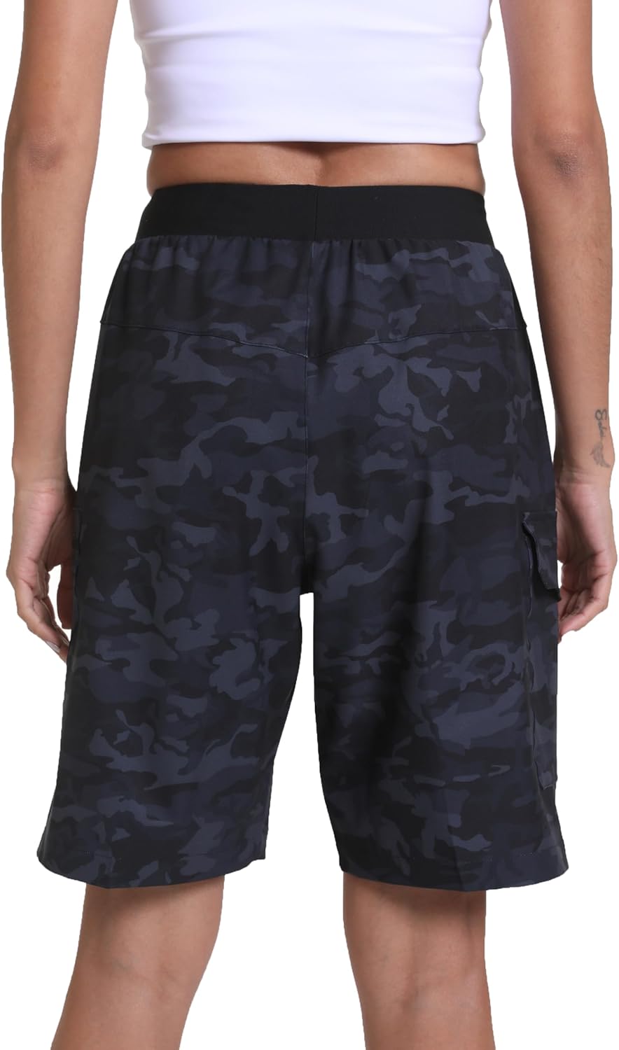 Detalle 2 de zsenoxaxi Women's Hiking Cargo Shorts: Lightweight, Quick-Dry, and Ready for Outdoor Adventures