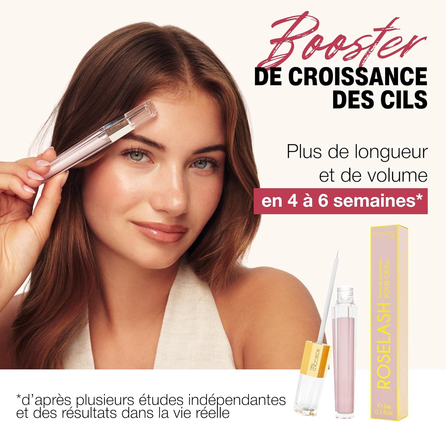 Thumbnail 1 de ROSELASH Nouvelle Formule Sérum de Croissance pour Cils – Effet long et fournis, fabriqué en France