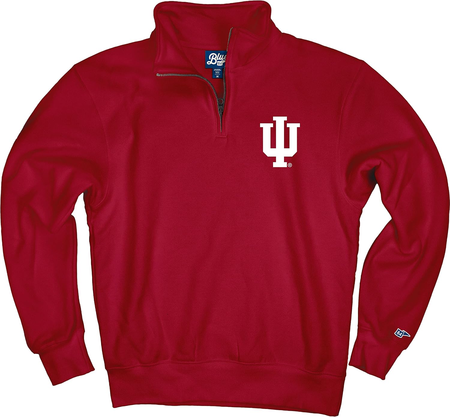 Thumbnail 2 de Blue 84 NCAA Men's Quarter Zip Sweatshirt Icon – Indiana Hoosiers