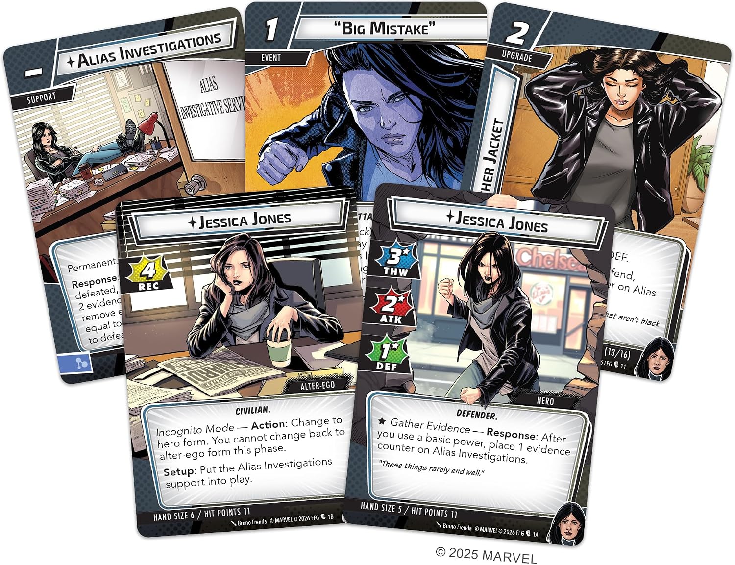 Detalle de Fantasy Flight Games マーベルチャンピオン:ザ・カードゲーム ジェシカ・ジョーンズ ヒーローパック