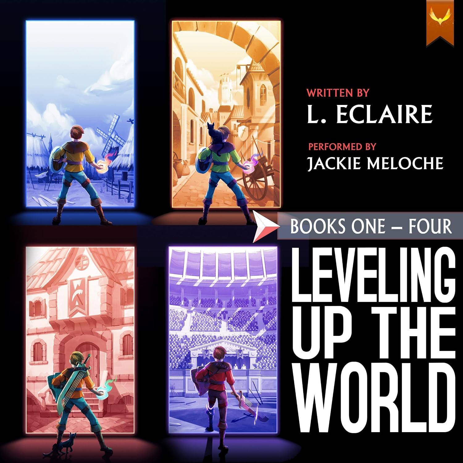 Detalle de Leveling Up The World: Books 1-4 LitRPG Audiobook Bundle, Unabridged
