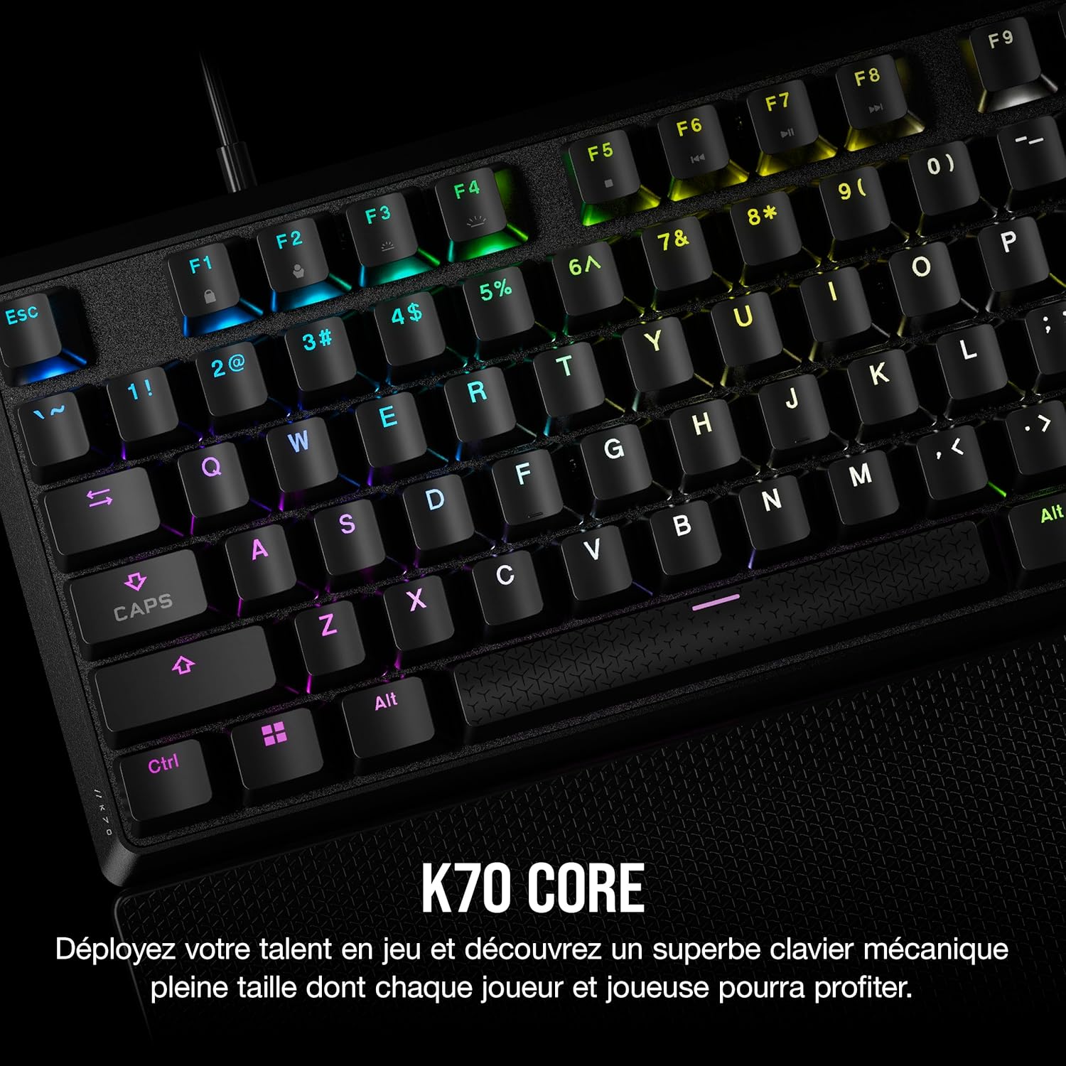 Thumbnail 1 de CORSAIR K70 CORE Clavier Mécanique RGB Noir