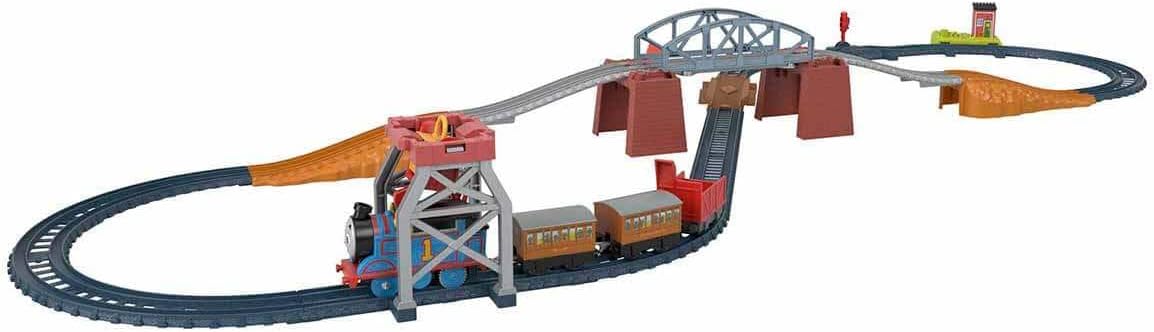 Detalle de Fisher-Price Thomas & Friends 3-in-1 Package Pickup Train Set with motorised Thomas (ages 3+)