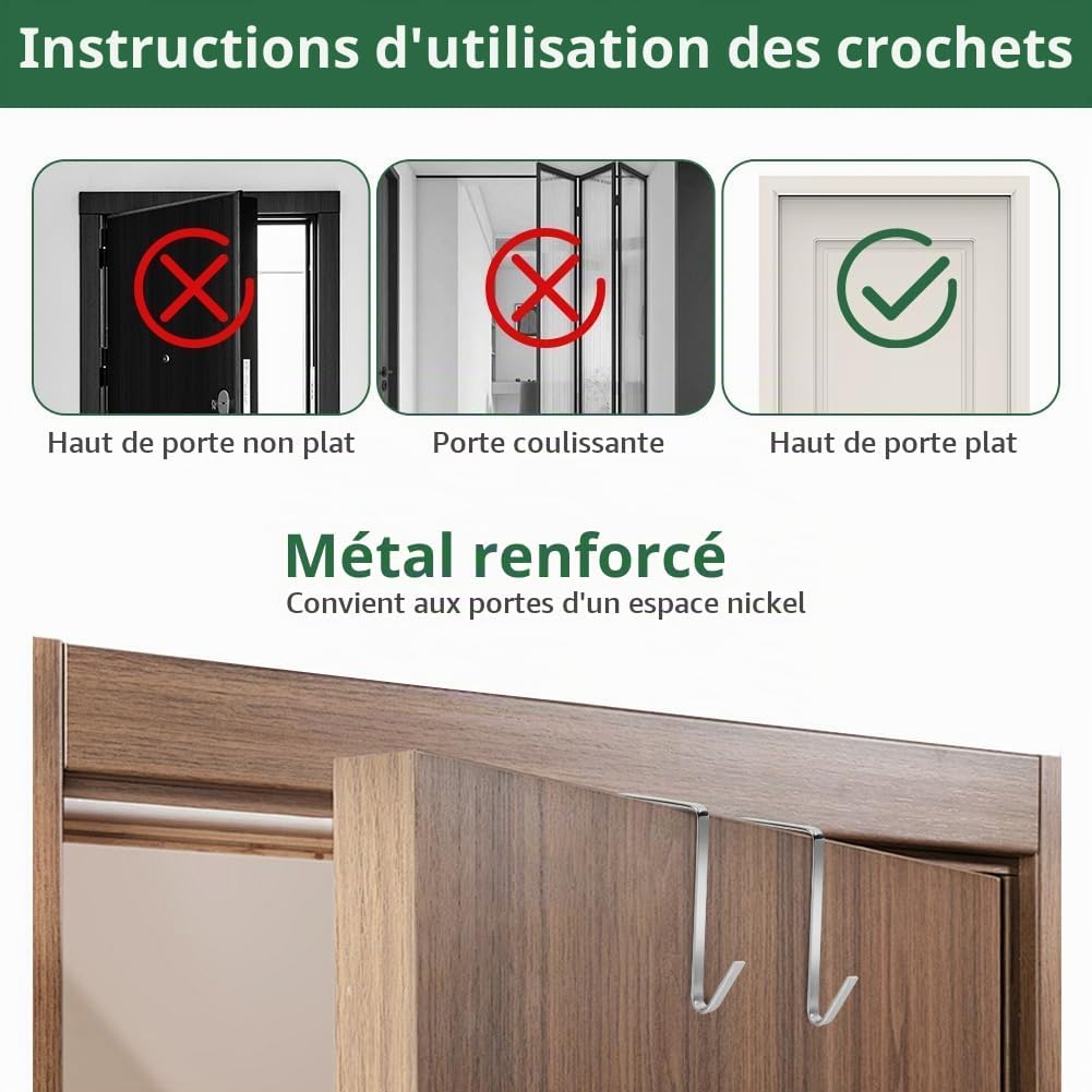 Detalle 2 de AUAUY schoenenorganizer voor boven de deur, 28 vakken, ademend mesh, wit