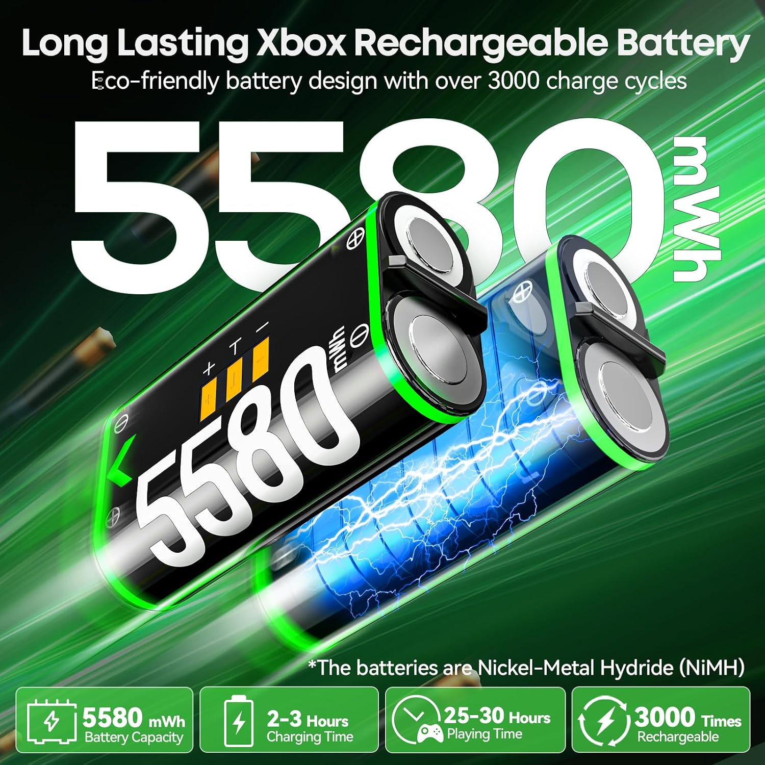 Thumbnail 2 de OIVO Xbox Controller Ladestation 2x 5580mWh