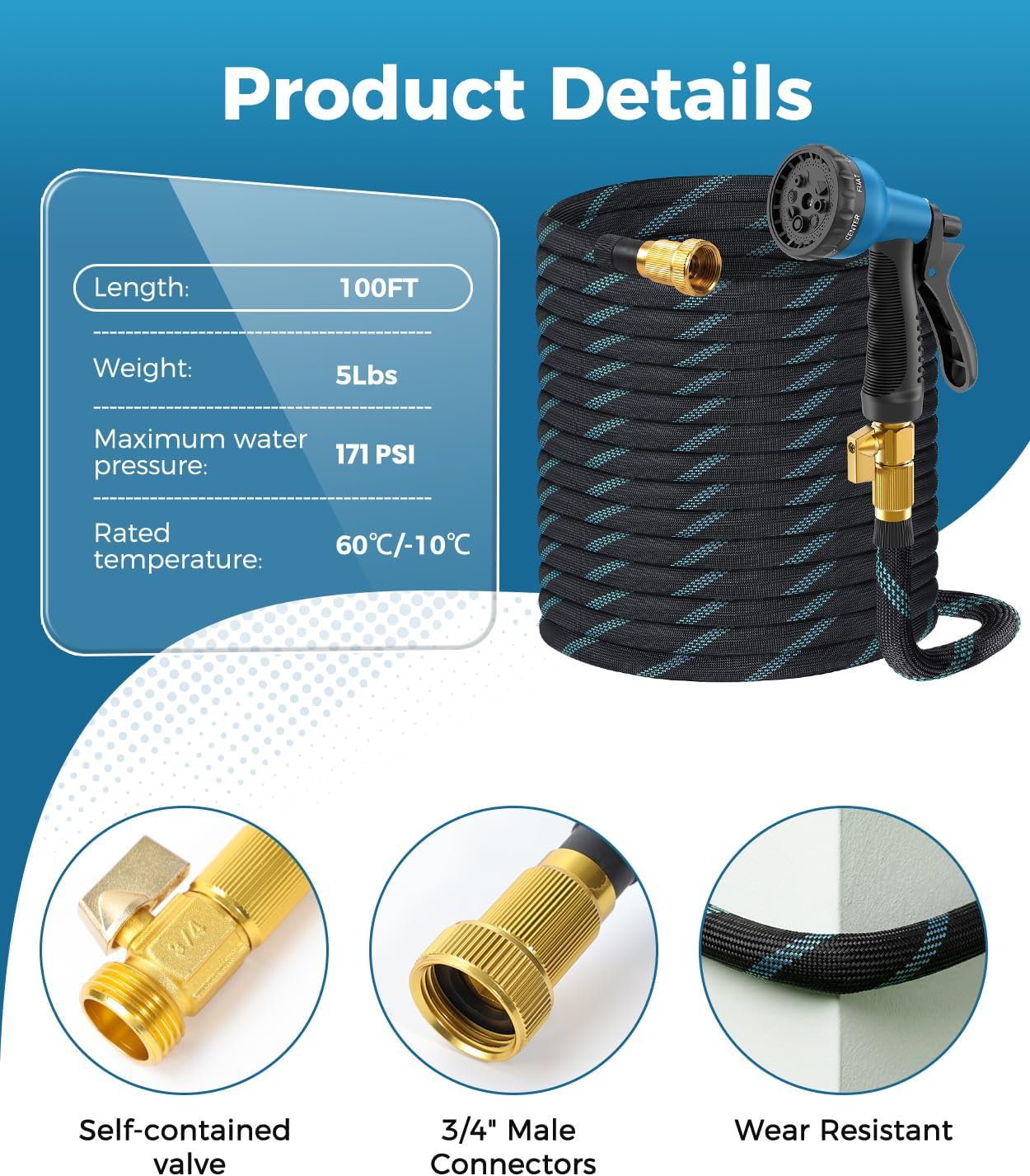 Detalle 2 de BIGITTA Garden Hose, 100 ft